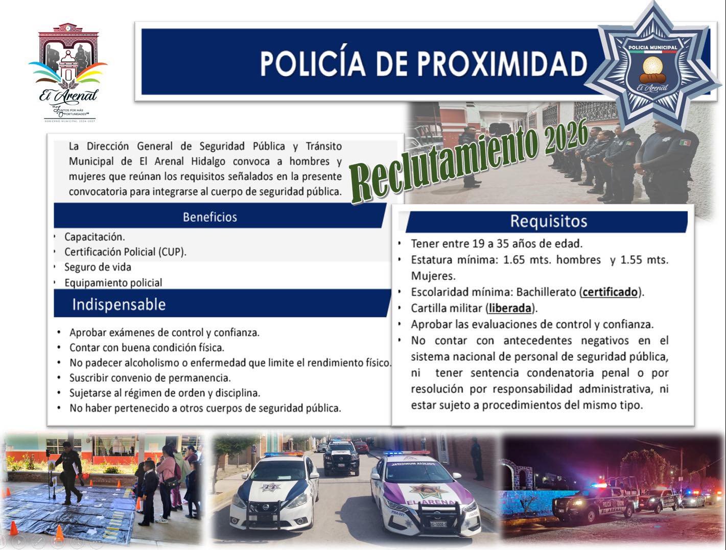 Convocatoria abierta para integrar la Policía de Proximidad en El Arenal