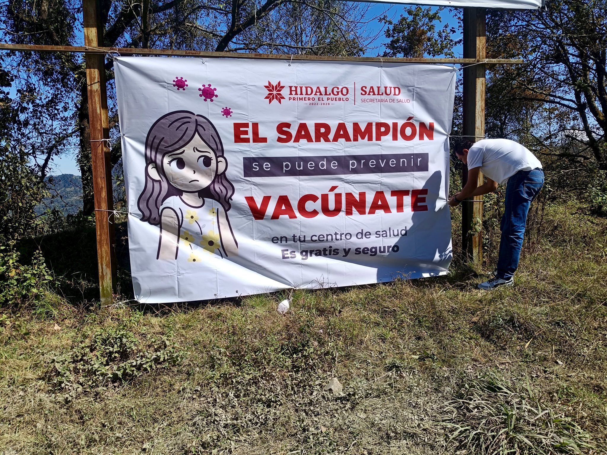 Jurisdicción Sanitaria Tulancingo recibe material informativo para reforzar la prevención del sarampión