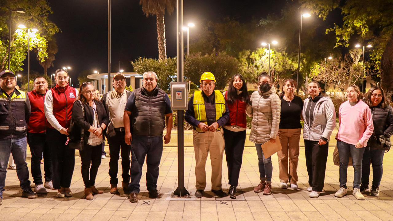 Se construye alumbrado público en avenida Hidalgo con Sendero Seguro para bienestar de familias tizayuquenses