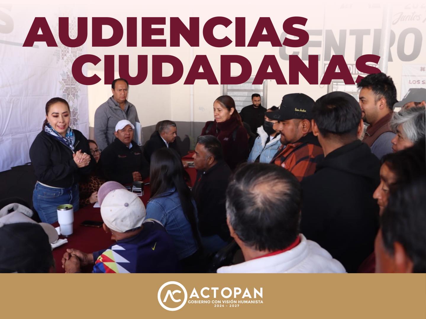 Realizan audiencias ciudadanas para atender necesidades en Actopan