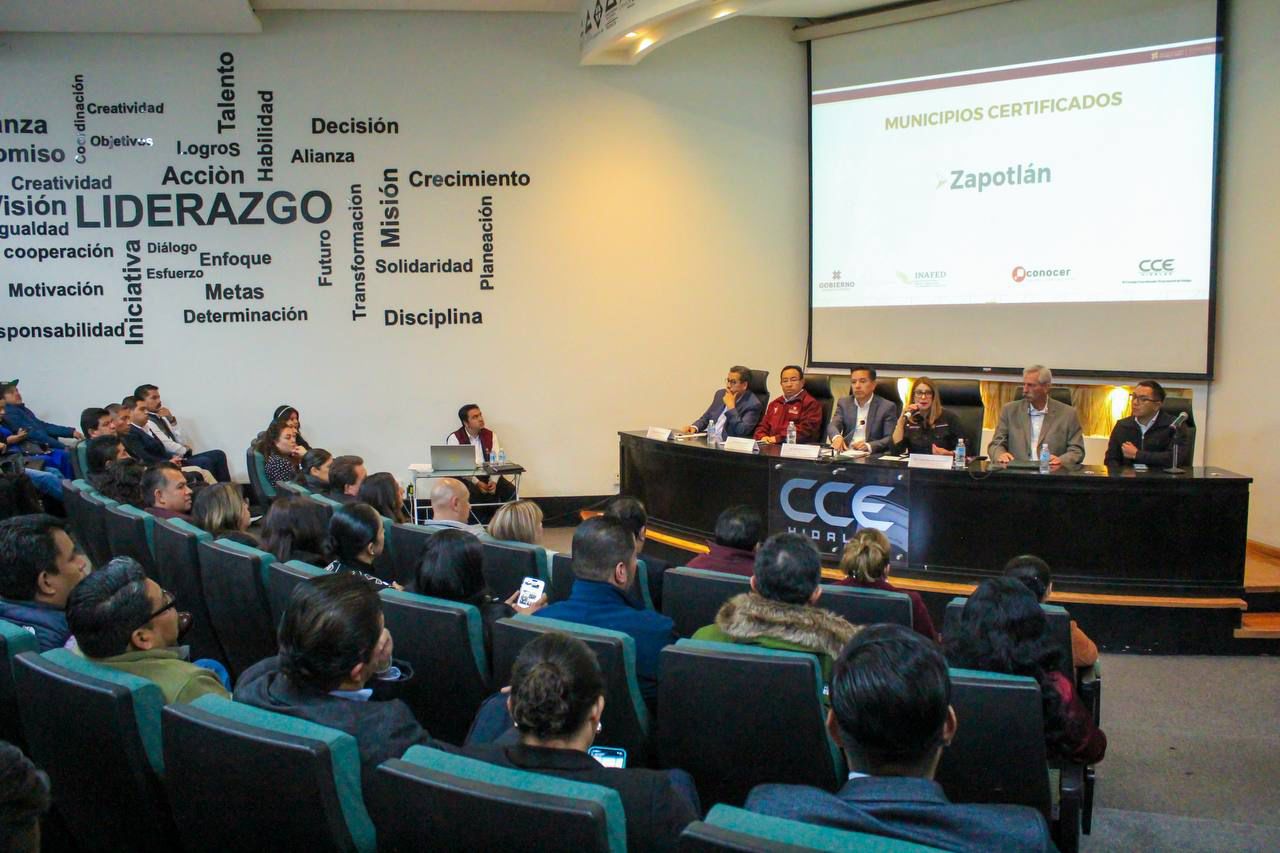 Zapotlán de Juárez fortalece su desarrollo económico con certificación estatal