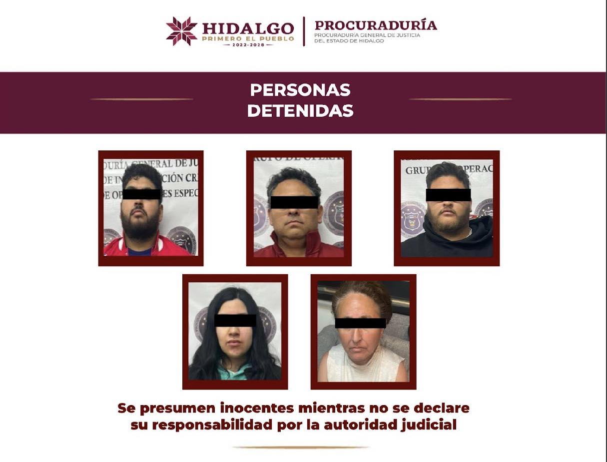 DETENIDOS CINCO EN CATEO POR NARCOMENUDEO EN PACHUCA; UNO ES EMPLEADO DE PEMEX