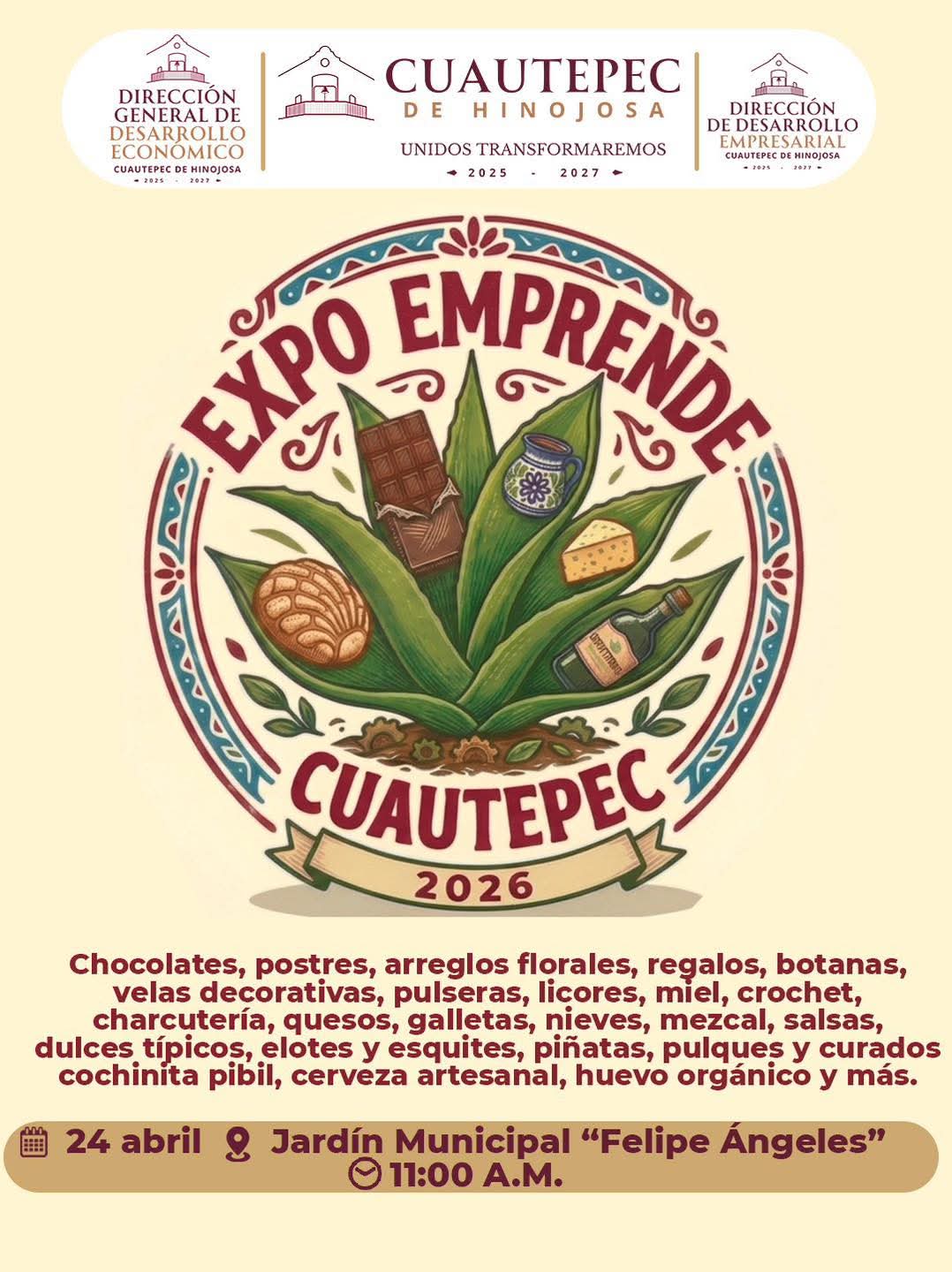Realizarán “Expo Emprende Cuautepec 2026” para impulsar talento y economía local