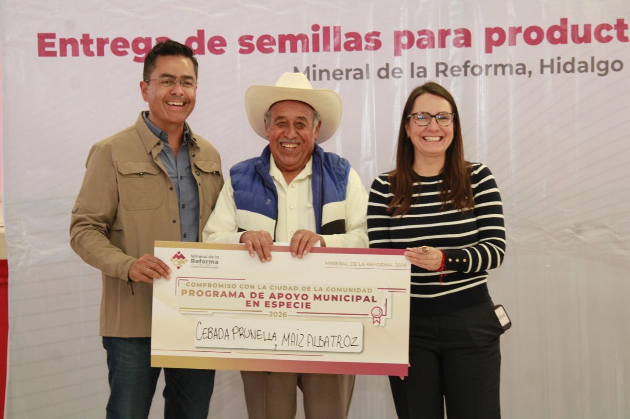 Entrega Mineral de la Reforma semillas certificadas a 200 productores agrícolas