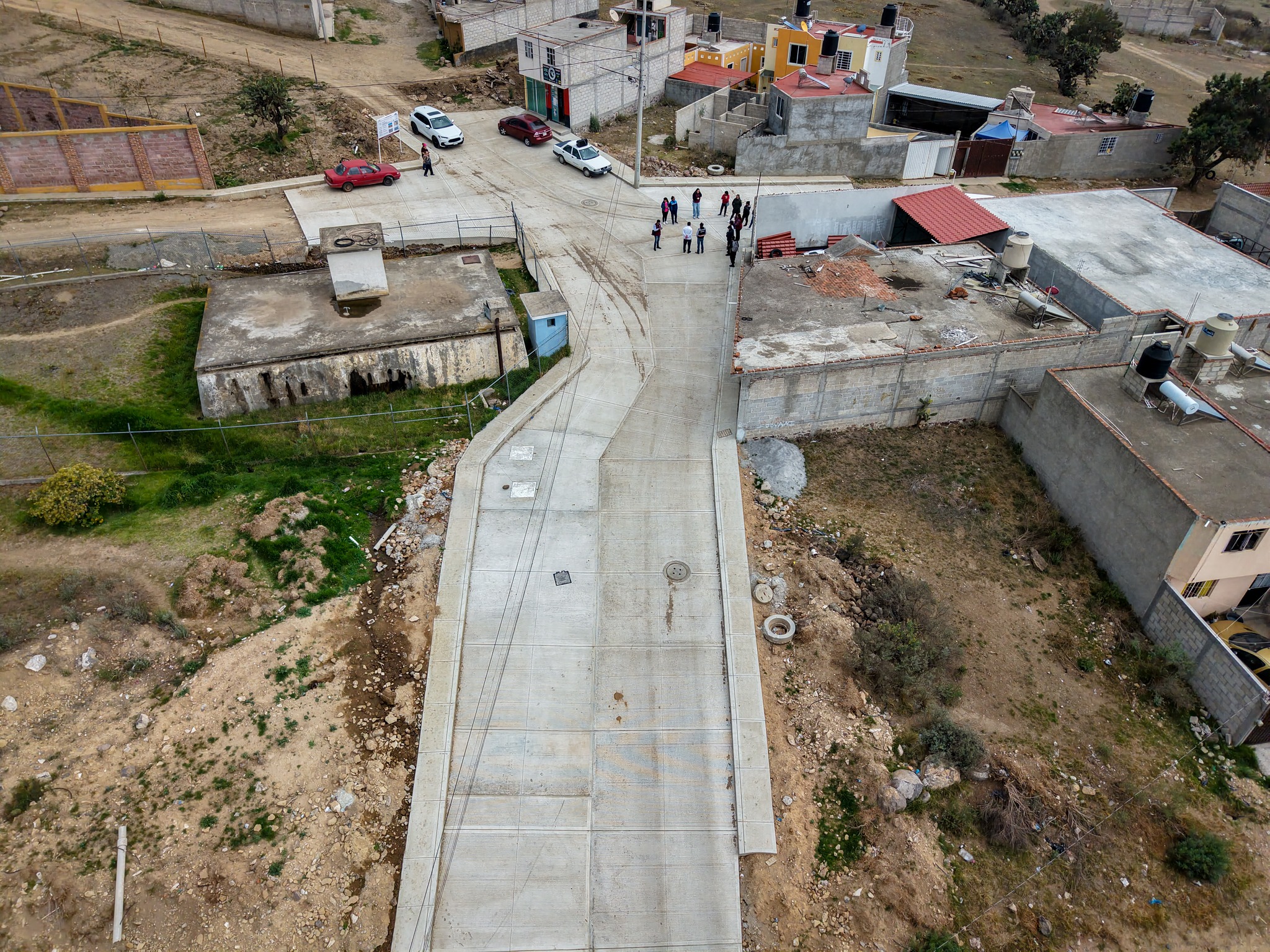 Entregan pavimentación hidráulica de la calle Reynosa en la colonia La Conchita
