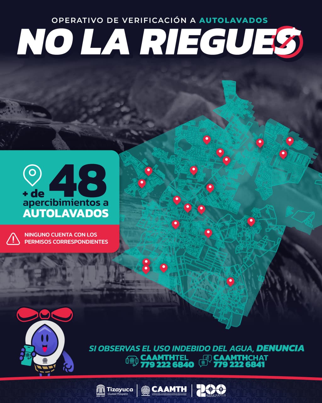 Tizayuca impulsa acciones para fortalecer el uso responsable del agua en autolavados