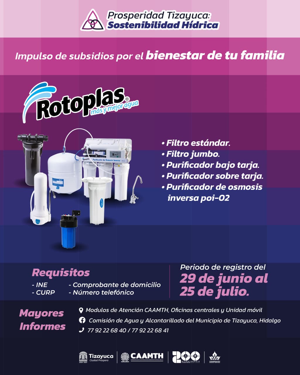 CAAMTH abre la quinta convocatoria de subsidios para ecotecnologías y energía solar en beneficio de las familias de Tizayuca