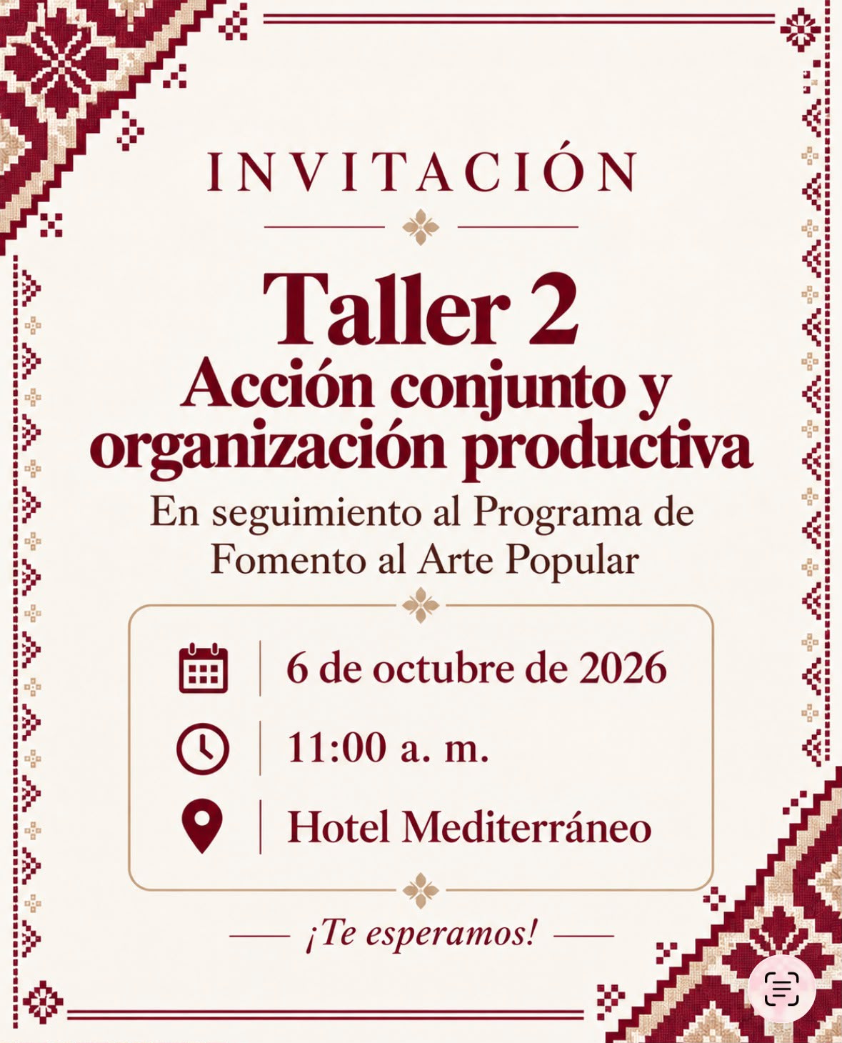 Anuncian segunda capacitación gratuita para artesanas y artesanos de Tulancingo
